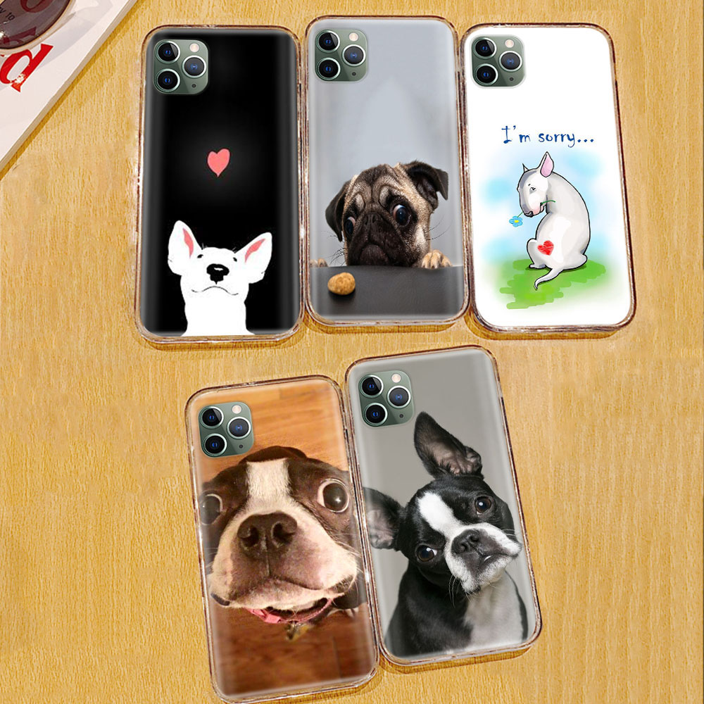 Ốp Điện Thoại Trong Suốt Họa Tiết Chú Chó Dễ Thương Dành Cho ASUS ZenFone Pegasus Live M2 4 Shot 5 5Z 4S M1 Pro Max Selfie Plus Ta60