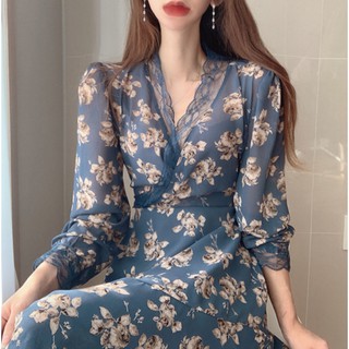 Đầm Hoa Phối Ren