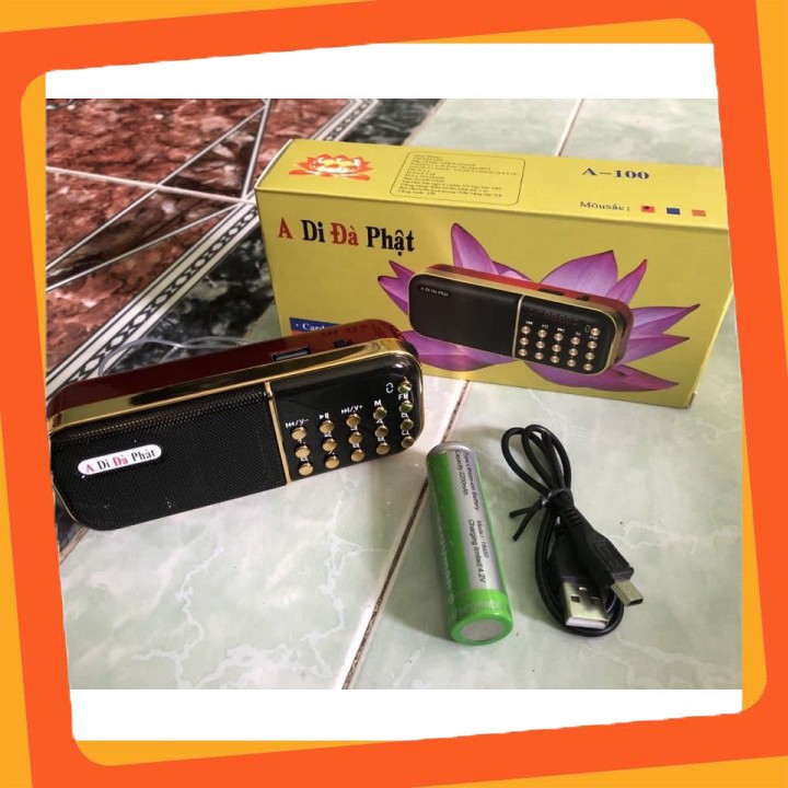 Hàng mới Loa Nghe Kinh Phật Cắm Thẻ Nhớ, USB, Fm, A DI - ĐÀ PHẬT A-100 siêu rẻ