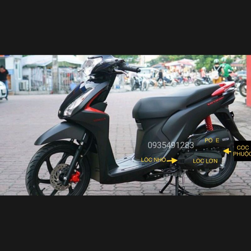 Ốp Trang Trí Xe Vision Carbon 2014-2020, Vision cacbon