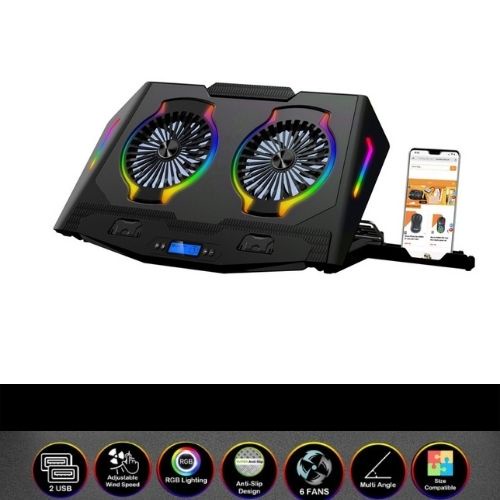 Đế tản nhiệt laptop Led RGB BAMBA B9 - Led RGB