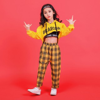 🌟 Trang Phục Nhảy Hip Hop Dáng Rộng Lưng Cao Thời Trang Dành Cho Bé Gái