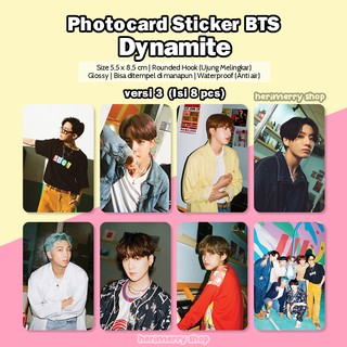 Set 8 Tấm Ảnh Lomo card bts dynamite Thẻ