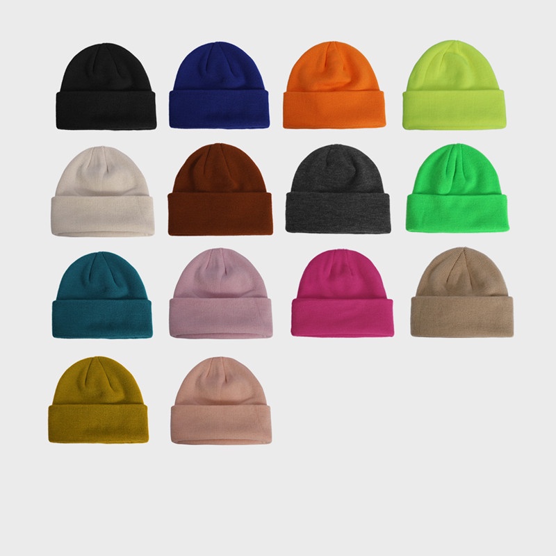 Nón dệt kim màu trơn phong cách Hàn Quốc thời trang thu đông cho nữ