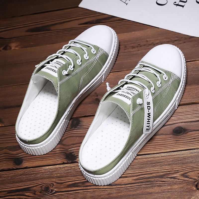 Giày lười vải canvas đế bằng trọng lượng nhẹ dành cho nam