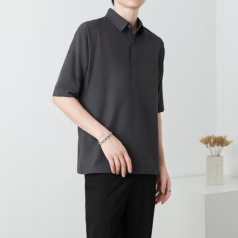 Áo Thun Polo Tay Lửng Thời Trang Công Sở Dành Cho Nam Haibinzulu