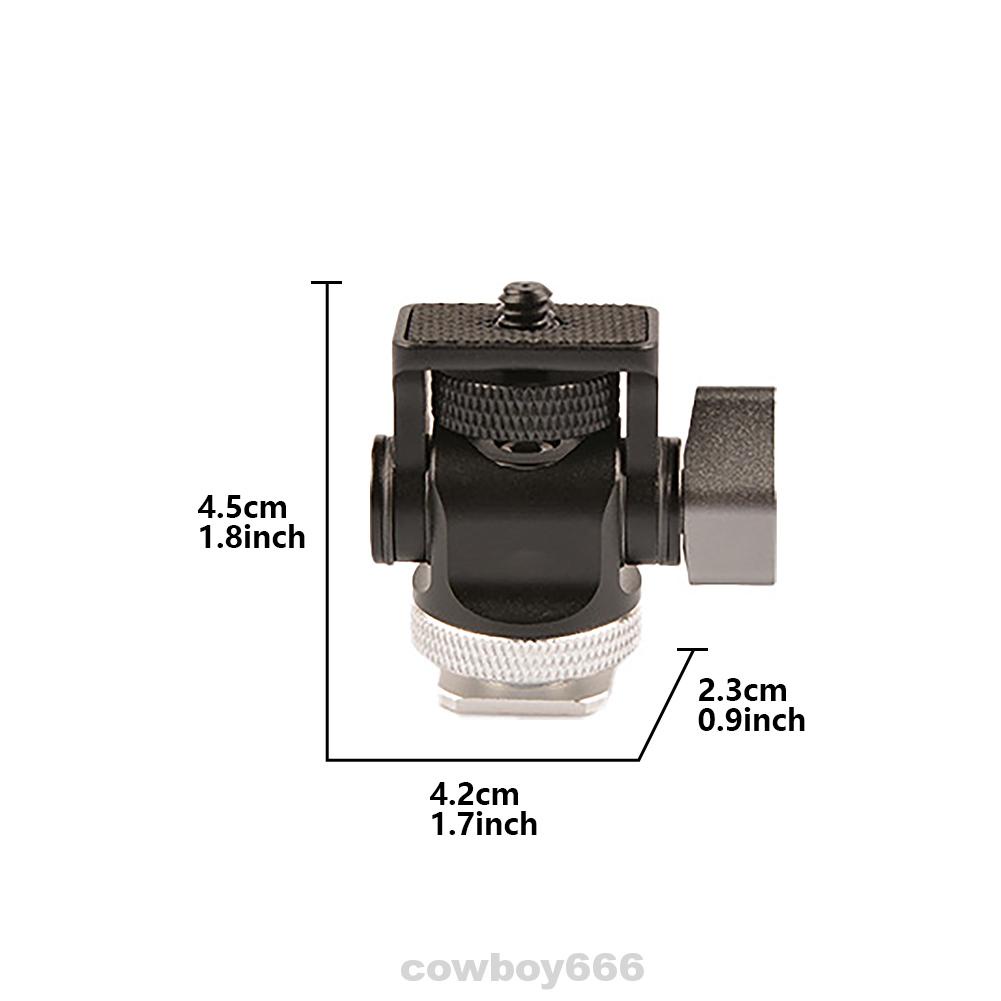 Bộ đế vít 1/4in mini có thể xoay điều chỉnh dễ dàng lắp đặt dành cho bổ sung đèn cho camera màn hình giá ba chân | BigBuy360 - bigbuy360.vn