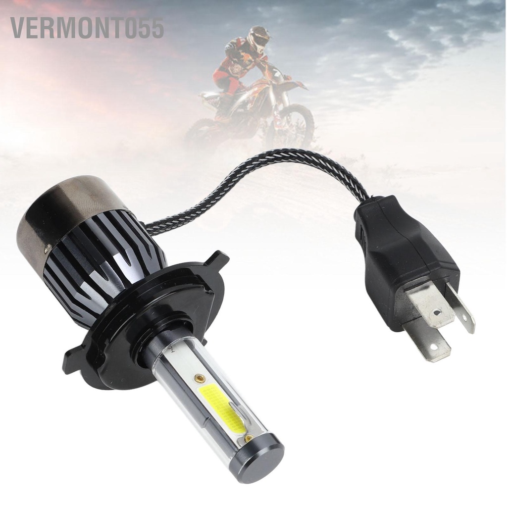 Có thể bán buôn Bóng đèn pha xe máy 30W 12V 4000LM Cao thấp Chùm sáng siêu LED chống thấm nước Vermont055 Hàng giao ngay