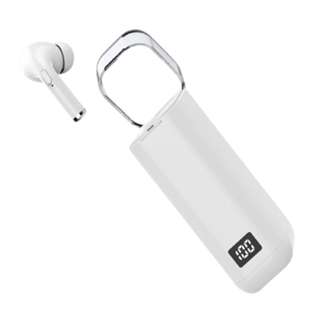 Tai Nghe Nhét Tai Bluetooth Không Dây Màu Trơn Kèm Hộp Sạc Tiện Dụng Ốp