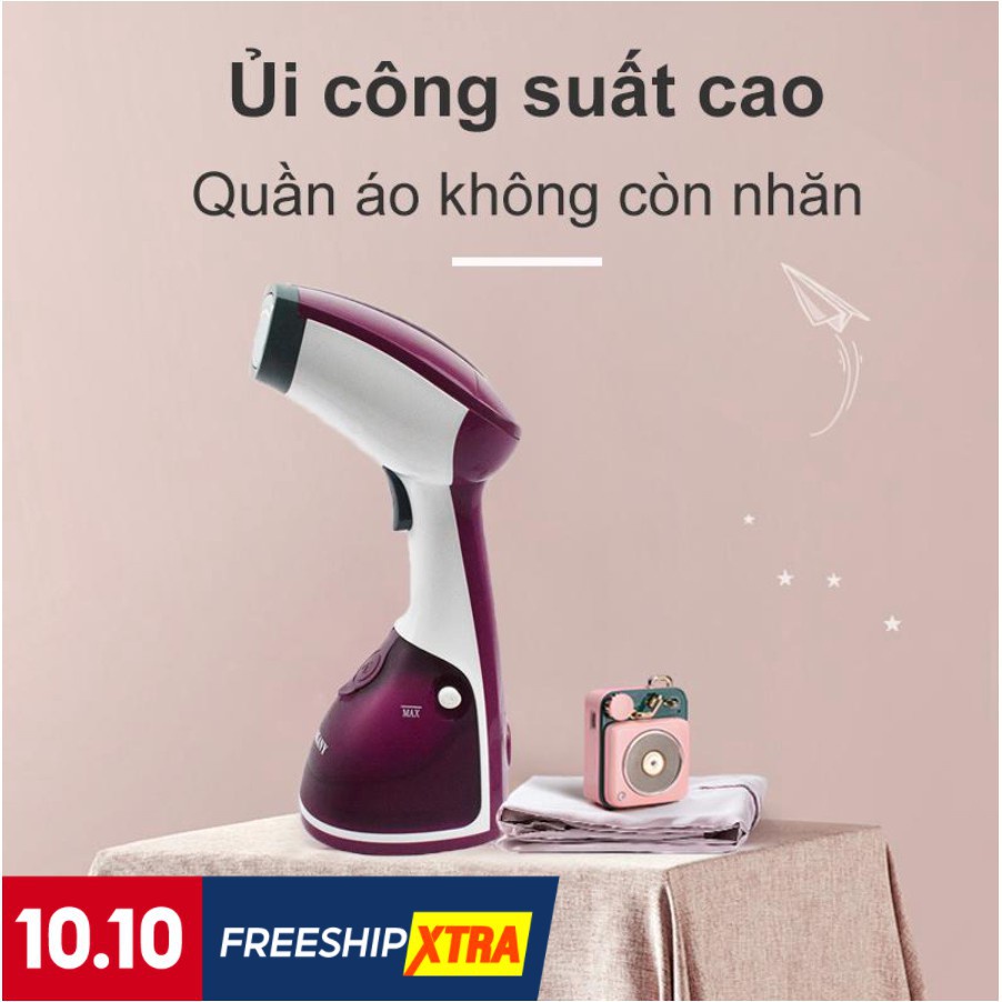 [Mã ELHADEV giảm 4% đơn 300K] Bàn Là Hơi Cầm Tay Sokany AJ-2205 Là Phẳng, Khử Mùi, Diệt Vi Khuẩn, Công suất 1200W