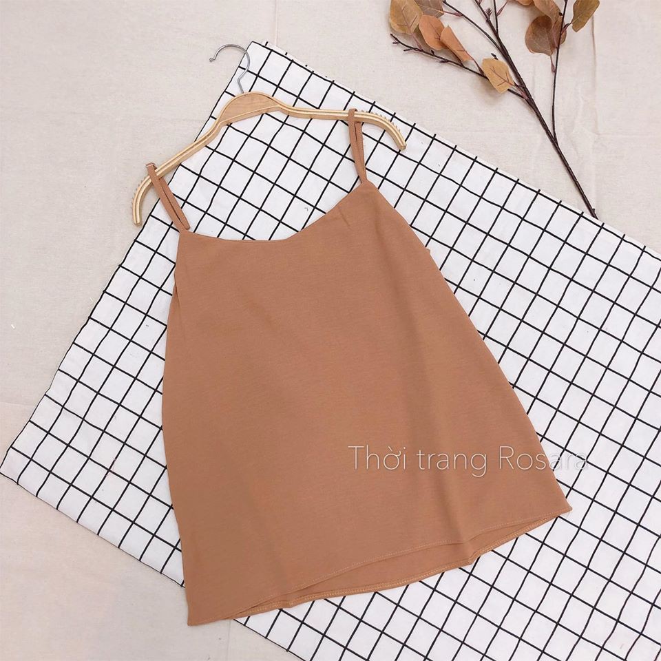 Áo lụa 2 dây 3 màu Rosara SP50