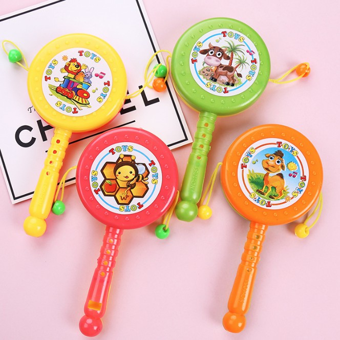 Đồ Chơi Trống Lắc Cầm Tay Baby Bằng Nhựa [ĐỒ CHƠI TRẺ EM] quà tặng cho bé