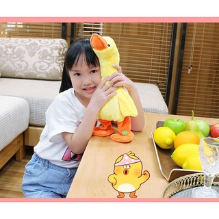 Vịt Biết Nói - Vịt POKA SUNHA - Đồ chơi nhồi bông vịt Poka- Đồ chơi vui nhộn cho bé biết đi bộ,TP3079