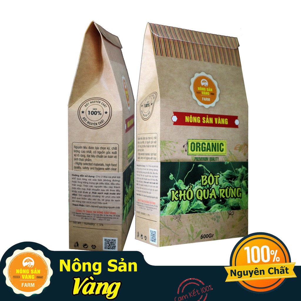 Bột Khổ Qua Rừng Nguyên Chất 500gr - Nông Sản Vàng