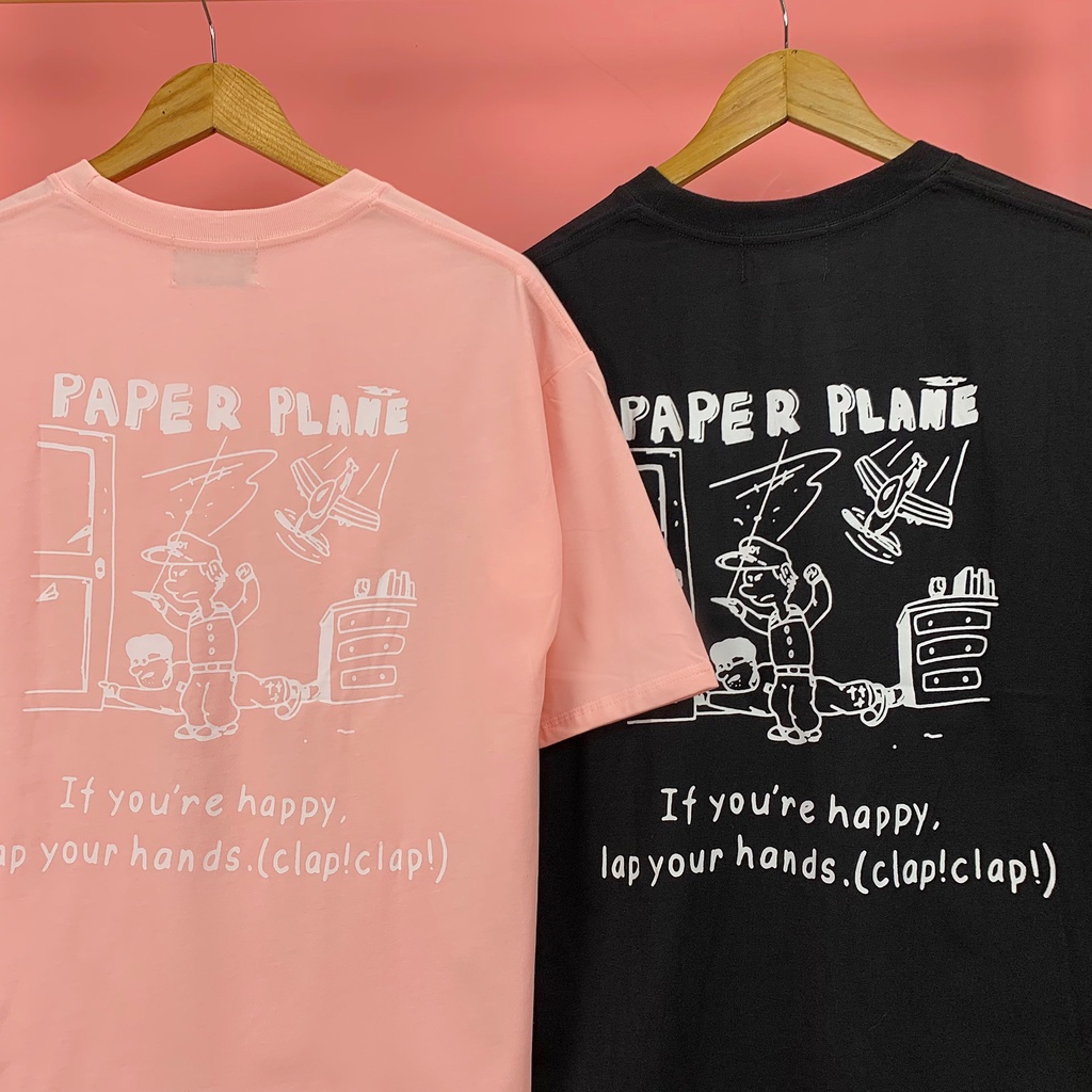 Áo thun phông tay lỡ form rộng PAPER PLANE Unisex TLLC19