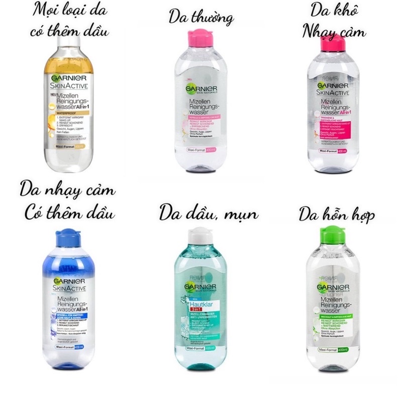 Tẩy trang Garnier Pháp chính hãng - 400ml - Skin.authentic | BigBuy360 - bigbuy360.vn