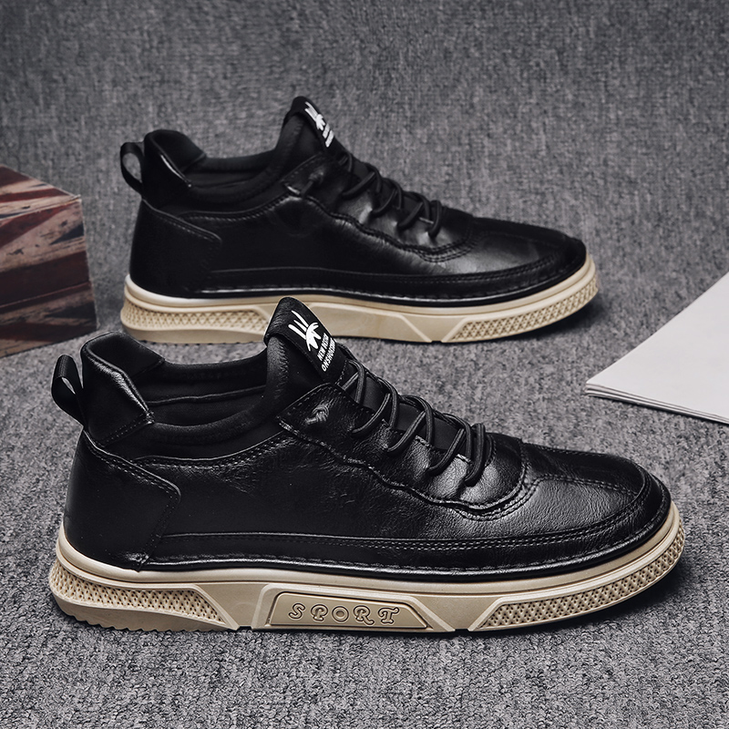 Elegant Italian style rubber sole leather shoes for men | BigBuy360 - bigbuy360.vn