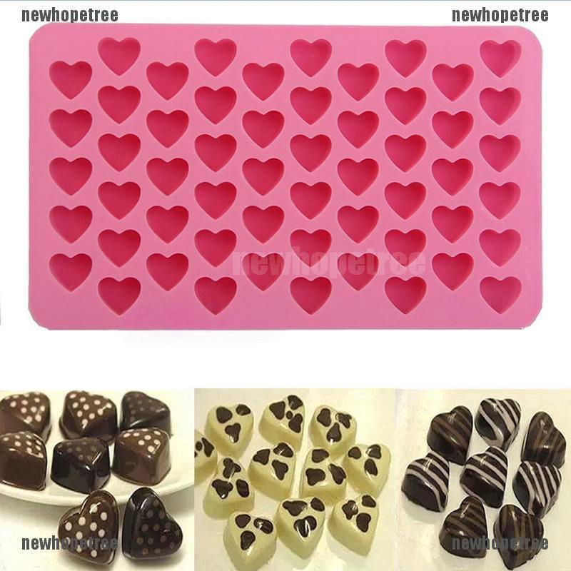 Khuôn Silicone Làm Bánh / Kem / Đá Hình Trái Tim