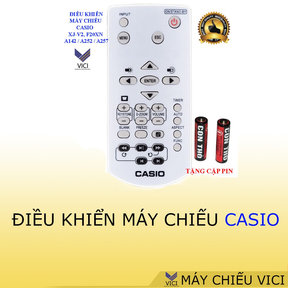 Điều khiển máy chiếu Casio dùng cho Casio XJ V1, V2, F20XN