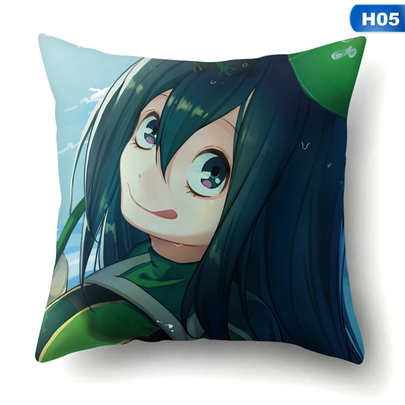 Vỏ Gối Cotton Lanh Họa Tiết My Hero Academia Trang Trí Nhà Cửa / Ghế Sofa