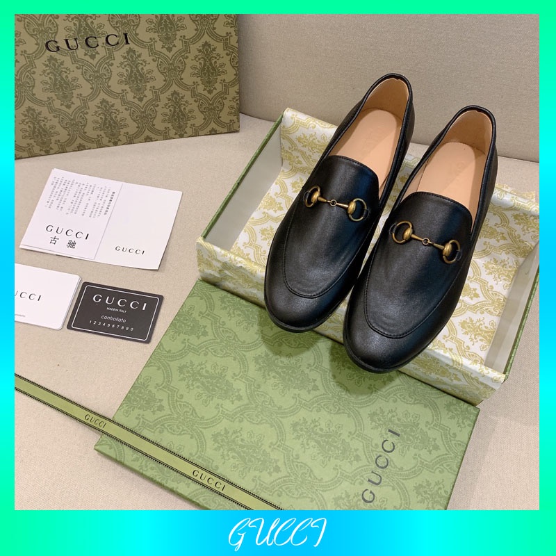 Giày Lười Gucci Chất Liệu Da Bò Cao Cấp Thời Trang Ý Cho Nữ