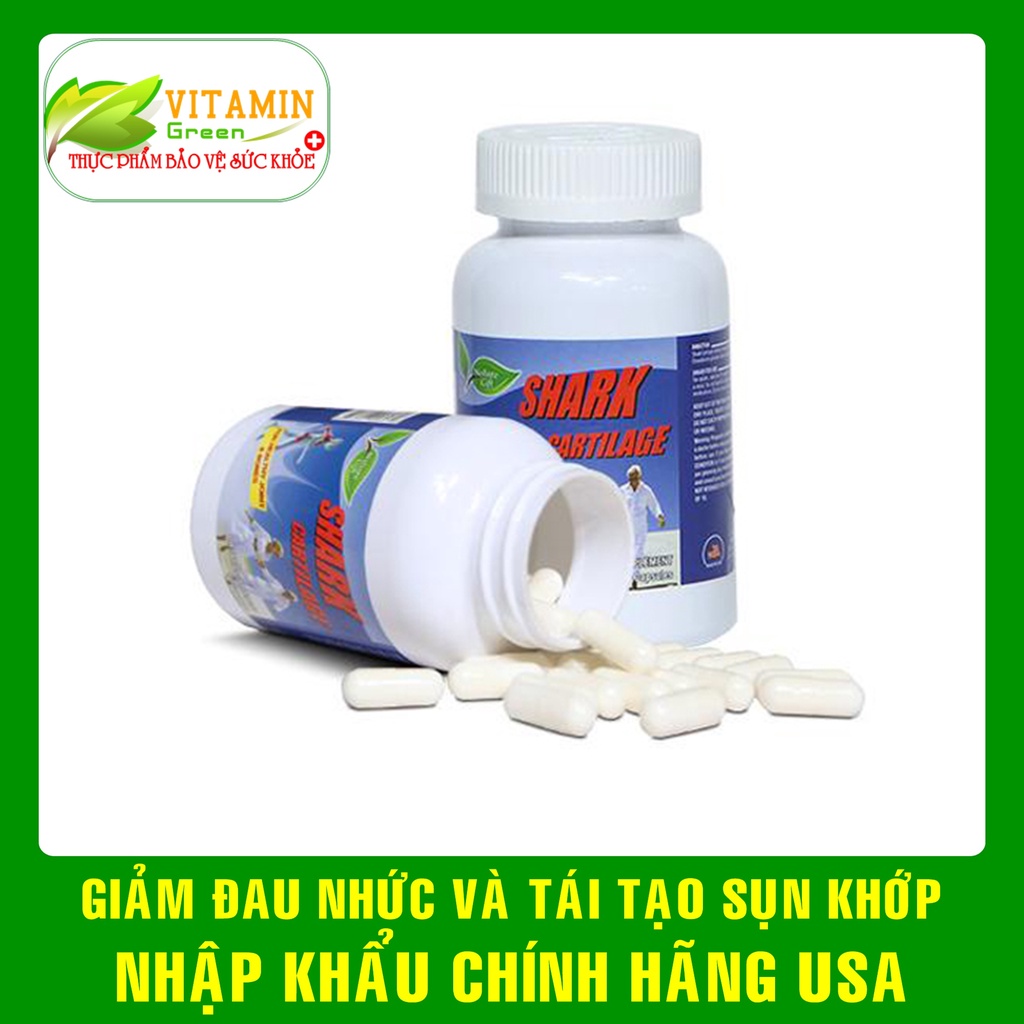 Viên uống sụn cá mập bổ khớp Nature Gift Shark Cartilage 750mg | Nhập khẩu chính hãng Mỹ
