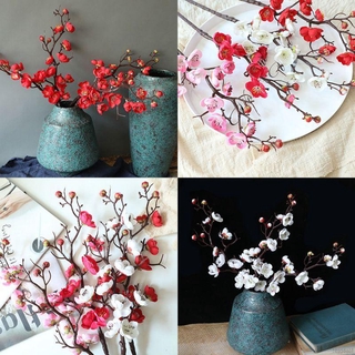 1 Cành Hoa Mận Giả Trang Trí Nội Thất