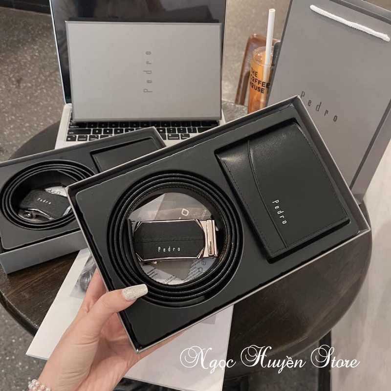 ♥️𝐌𝐀̂̃𝐔 𝐌𝐎̛́𝐈♥️ Bộ thắt lưng ví da nam sang trọng và đẳng cấp - Thắt lưng nam, Ví nam da tặng hộp và túi xách hãng xịn