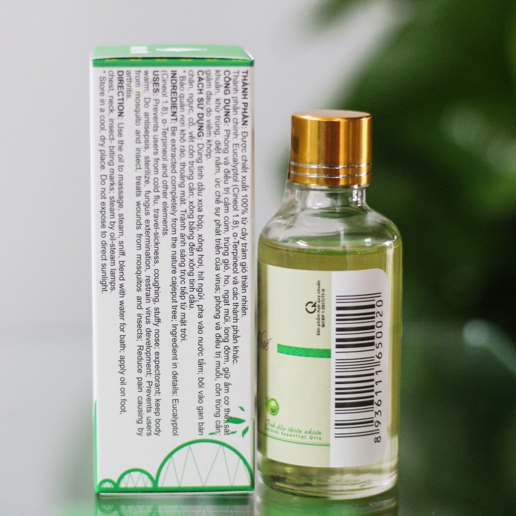 Tinh dầu Tràm Huế NGUYÊN CHẤT 100% - Tinh chất từ cây tràm gió thiên nhiên