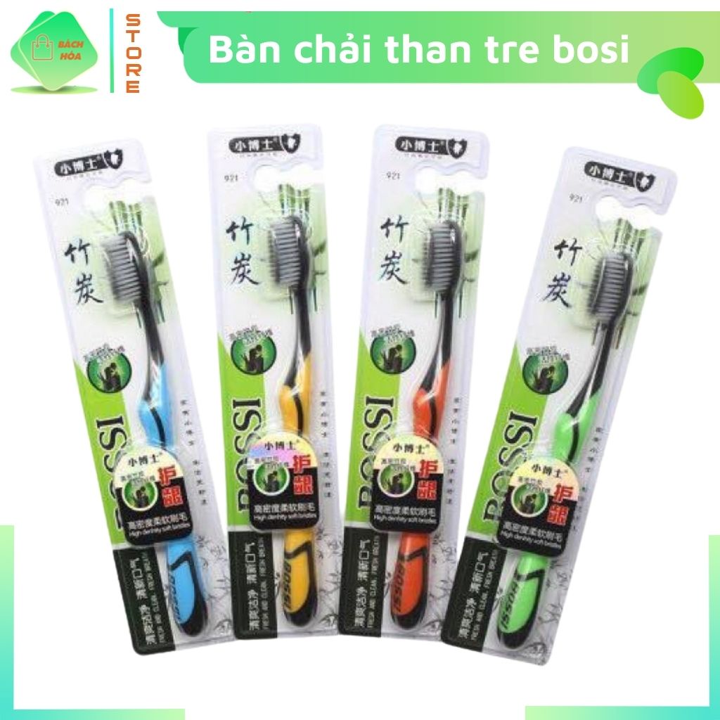 Bàn Chải Đánh Răng Bosi, Bàn Chải Than Tre Hoạt Tính Hàn Quốc Cao Cấp