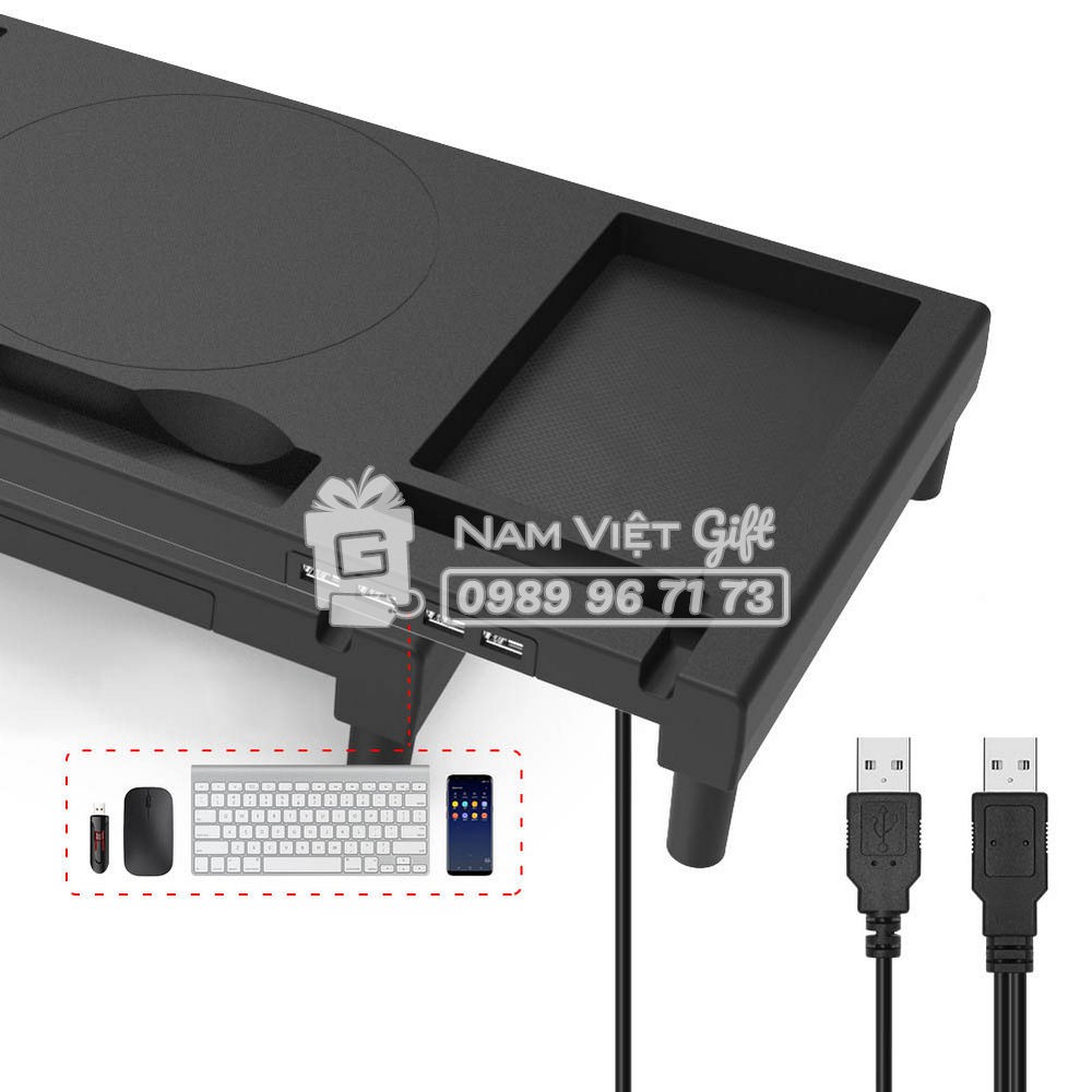 [Có Cổng Sạc USB] Giá Đỡ Điều Chỉnh Tầm Nhìn Notebook Màn Hình Máy Tính Đa Năng