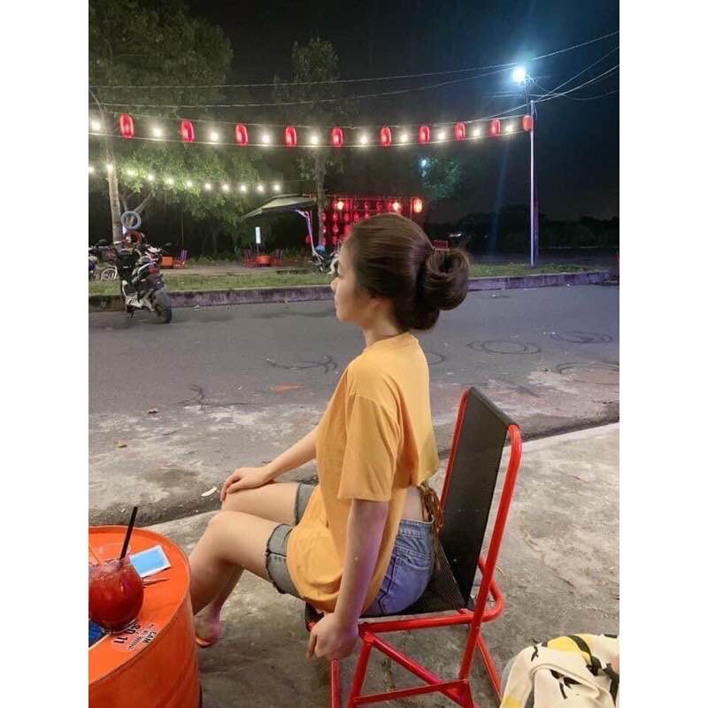Áo thun hở lưng cột dây SAU LƯNG hot nhất hiện nay[phôm rộng tay lỡ] chất vải bao đẹp | BigBuy360 - bigbuy360.vn