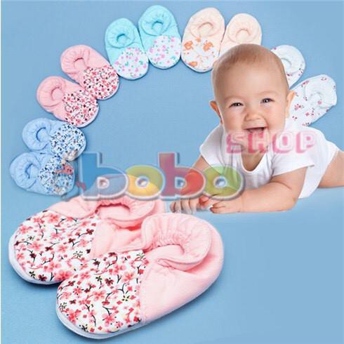10 đôi giày vải bông bèo tập đi cho bé (0-12 tháng)