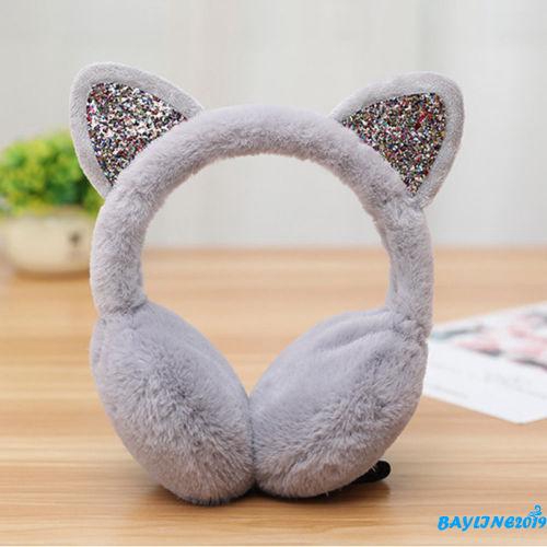 Băng đô chụp tai hình tai dễ thương giữ ấm cho nữ