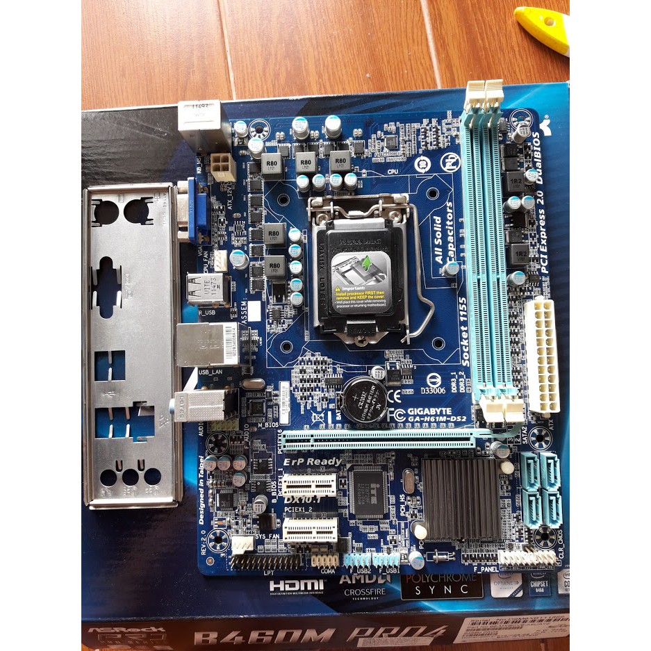 Bo mạch chủ Gigabyte h61m ds2 Rev 3.0 4.0