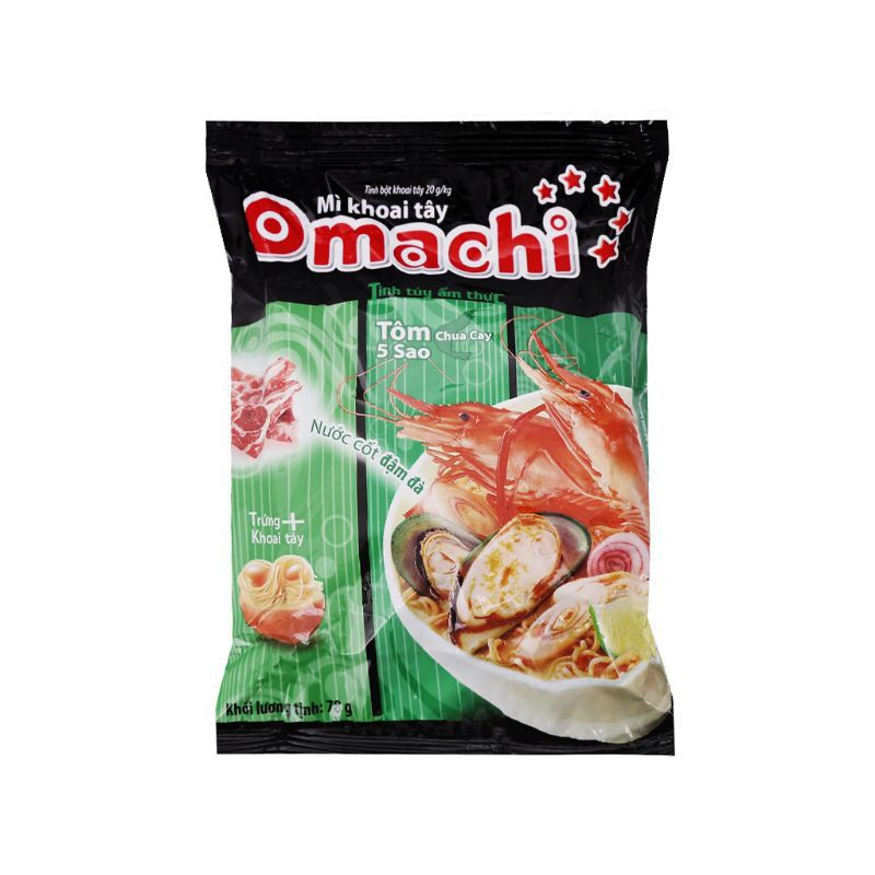 THÙNG MÌ OMACHI TÔM CHUA CAY - 30 GÓI