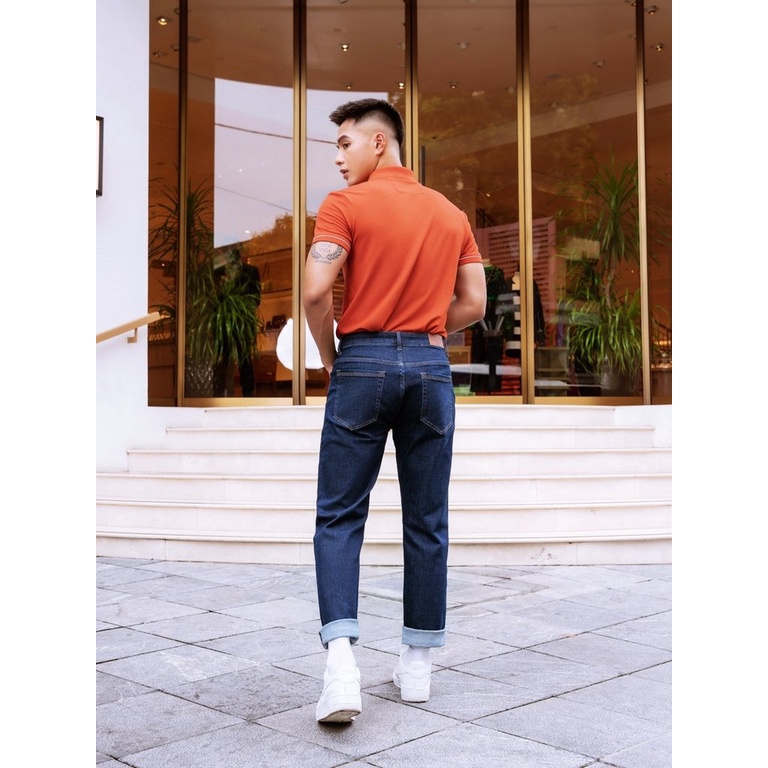 Quần Jean YODY Nam Regular Lycra Siêu Co Giãn Chất Liệu Thoáng Mát, Mềm Mịn, Đàn Hồi Tốt QJM5001
