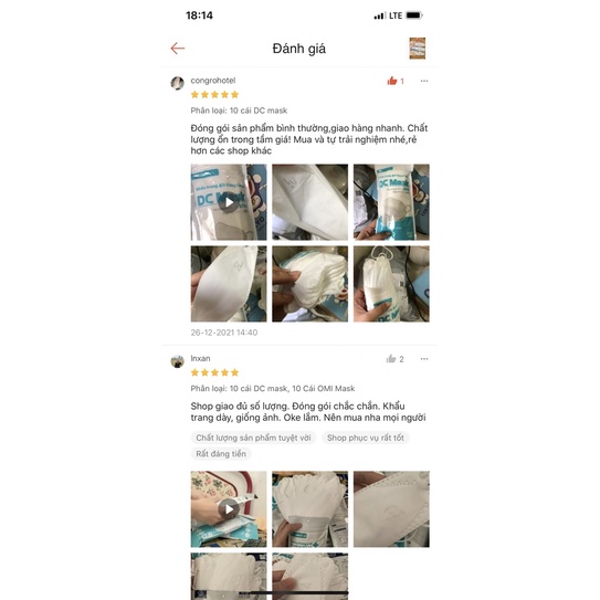 KHẨU TRANG DC MASK KF94 KIỂU HÀN QUỐC
