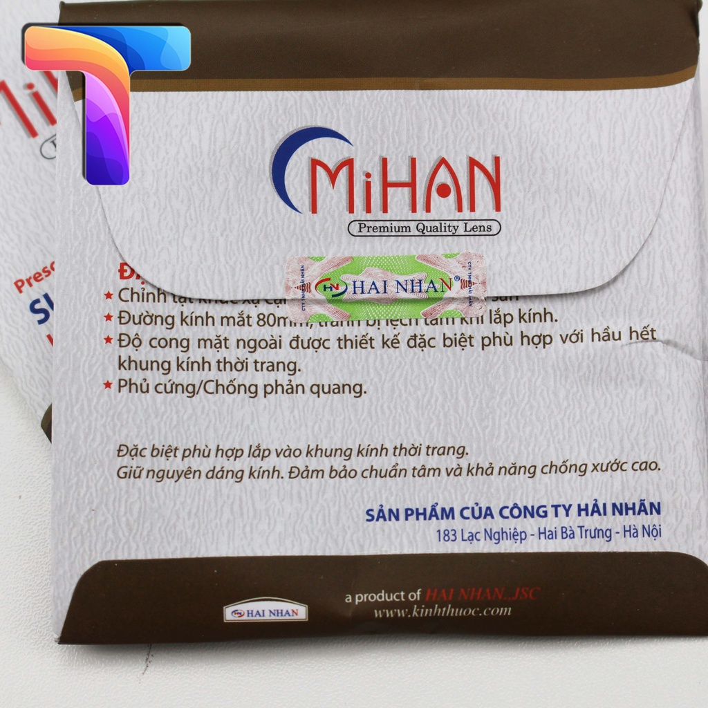Tròng kính râm có độ Mihan 1.56 ( tròng cận màu )