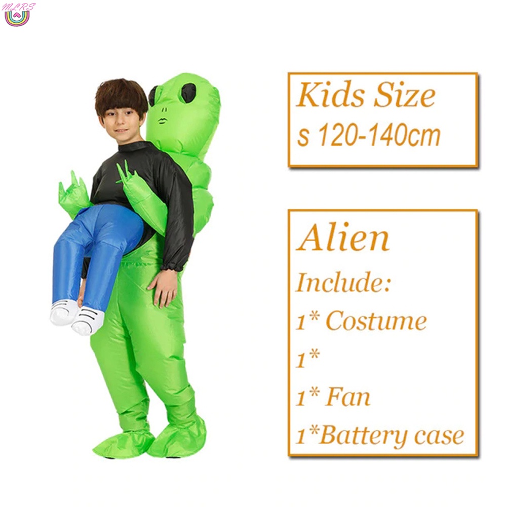 Đồ bơm hơi hóa trang tiệc Halloween màu xanh lá độc đáo vui nhộn