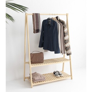 Kệ Treo Quần Áo Chữ A 2 Tầng- Gỗ Nguyên Thanh Không Ghép Giúp Tăng Độ Chắc Chắn