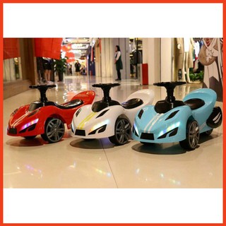 Xe Lắc Chòi Chân Ôtô Có Nhạc - 2 Đèn Trước - Xe bơi chòi ô tô cho bé 1-4 tuổi