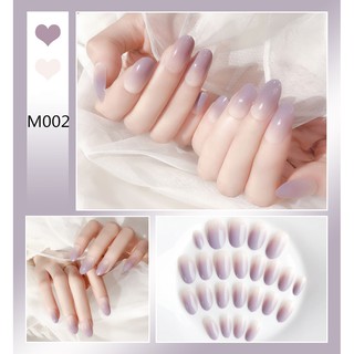 Bộ móng tay giả đầu tròn đính đinh tán trang trí nghệ thuật