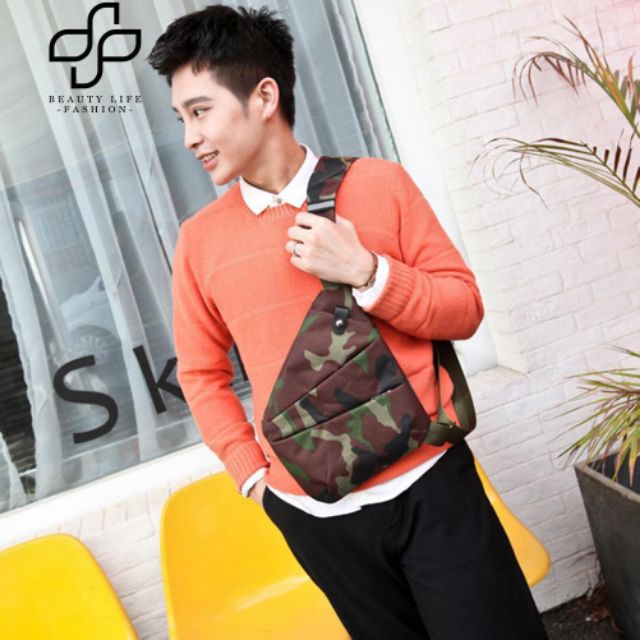 Hình thật! Túi đeo chéo chống trộm chiếc lá đa năng siêu nhẹ siêu bền đẹp nam nữ - Túi chéo chống trộm tuicheo 016 | BigBuy360 - bigbuy360.vn