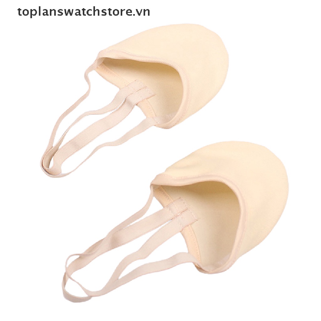 Toplanswatchstore Giày Thể Thao Da Heo Tập Gym Nửa Đế Dài Màu Be