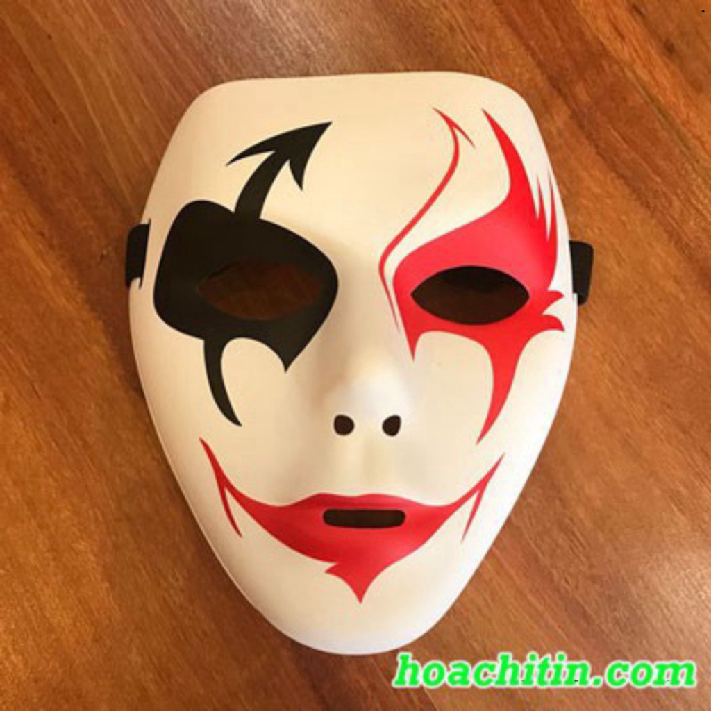 Mặt Nạ HipHop Jabbawockeez Mũi Tên Đỏ Đen Ma Quỷ Kinh Dị Halloween Cbán nghỉ nghỉ