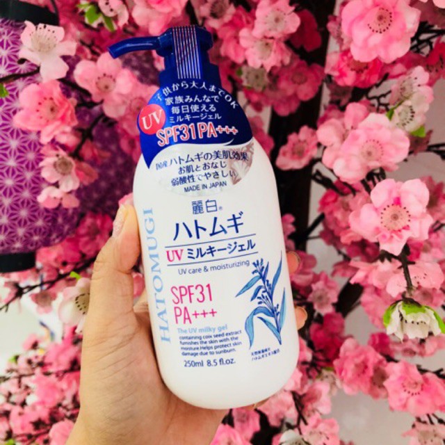 Sữa Dưỡng Thể Chống Nắng Hatomugi SPF31 PA+++ Nhật Bản, 250ml | BigBuy360 - bigbuy360.vn