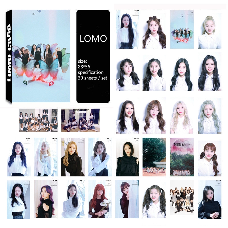 Hộp 30 thẻ hình LOONA của nhóm nhạc Hàn Quốc