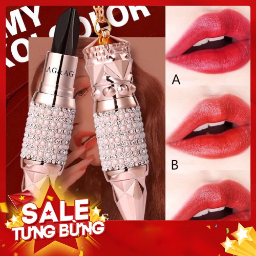 Son 3 màu Kim Cương AGAG dưỡng ẩm siêu lì (Hạt Đá ) | BigBuy360 - bigbuy360.vn