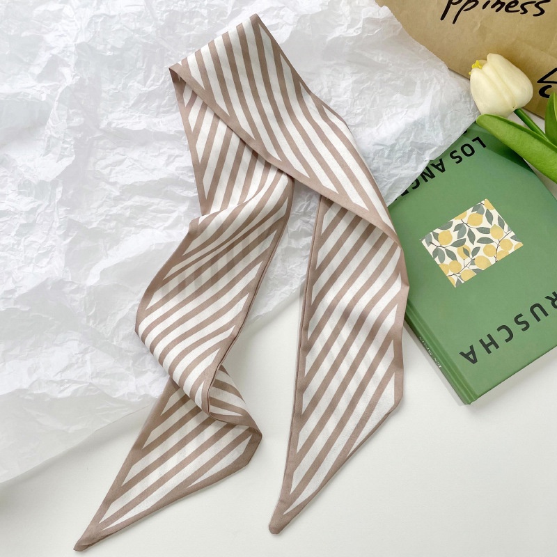 Khăn Lụa Satin Buộc Tóc Thắt Nơ Và Nơ Thời Trang Hàn Quốc Trang Trí Túi Xách